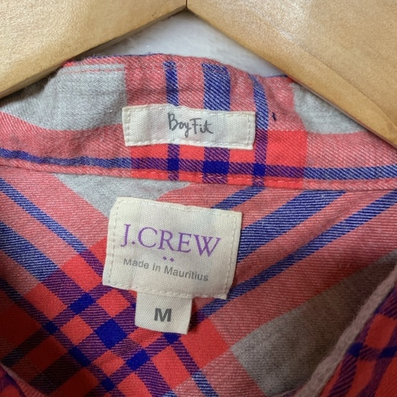 J Crew Boy Fit Plaid Flannel Shirt - Picture 4 of 7